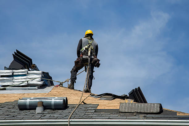 Professional Roof Installation technician working in Lacona, NY